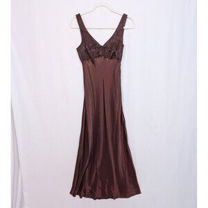 Vintage Rampage Sz 5 Floral Babydoll Maxi Dress Prom Whimsigoth Empire Waist Y2K
